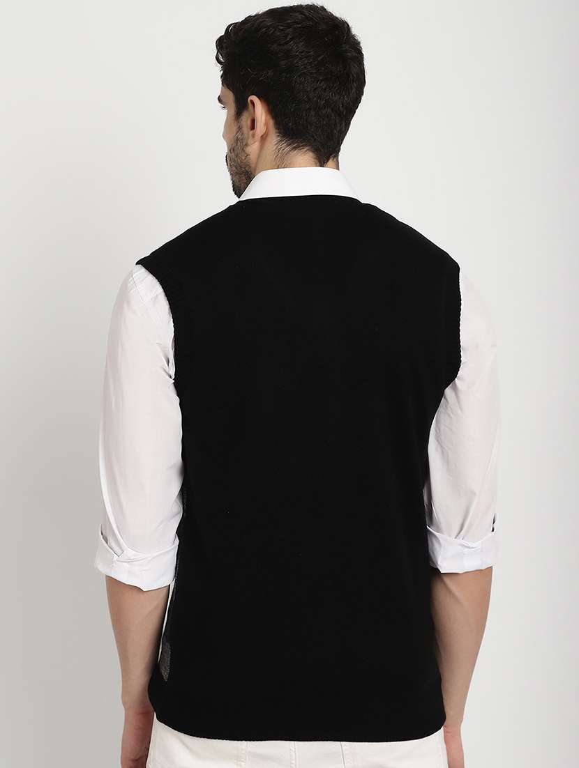 men acrylic sleeveless pullover - 20817782 - Standard Image - 2