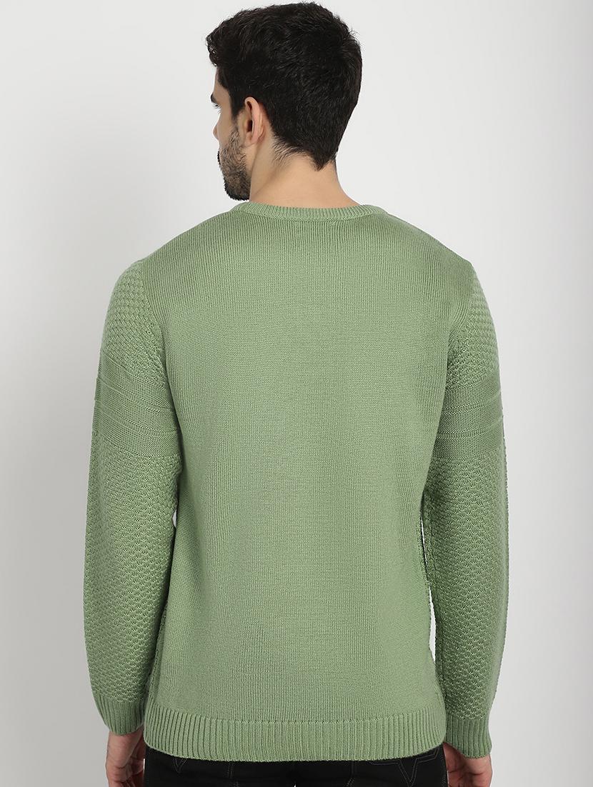 men acrylic long sleeve pullover - 20817787 - Standard Image - 2