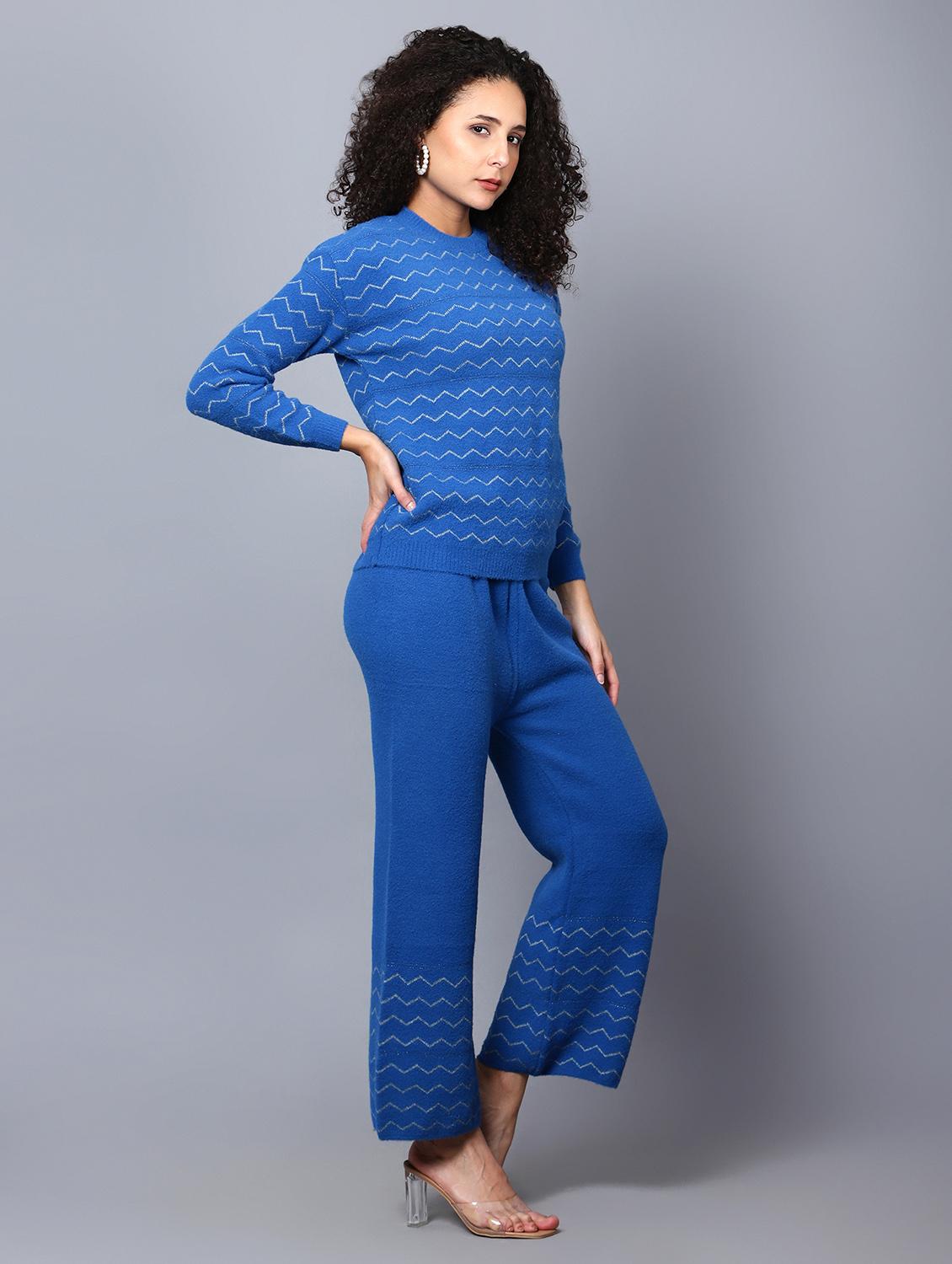 women self designed woolen co-ord set - 20817813 - Standard Image - 2