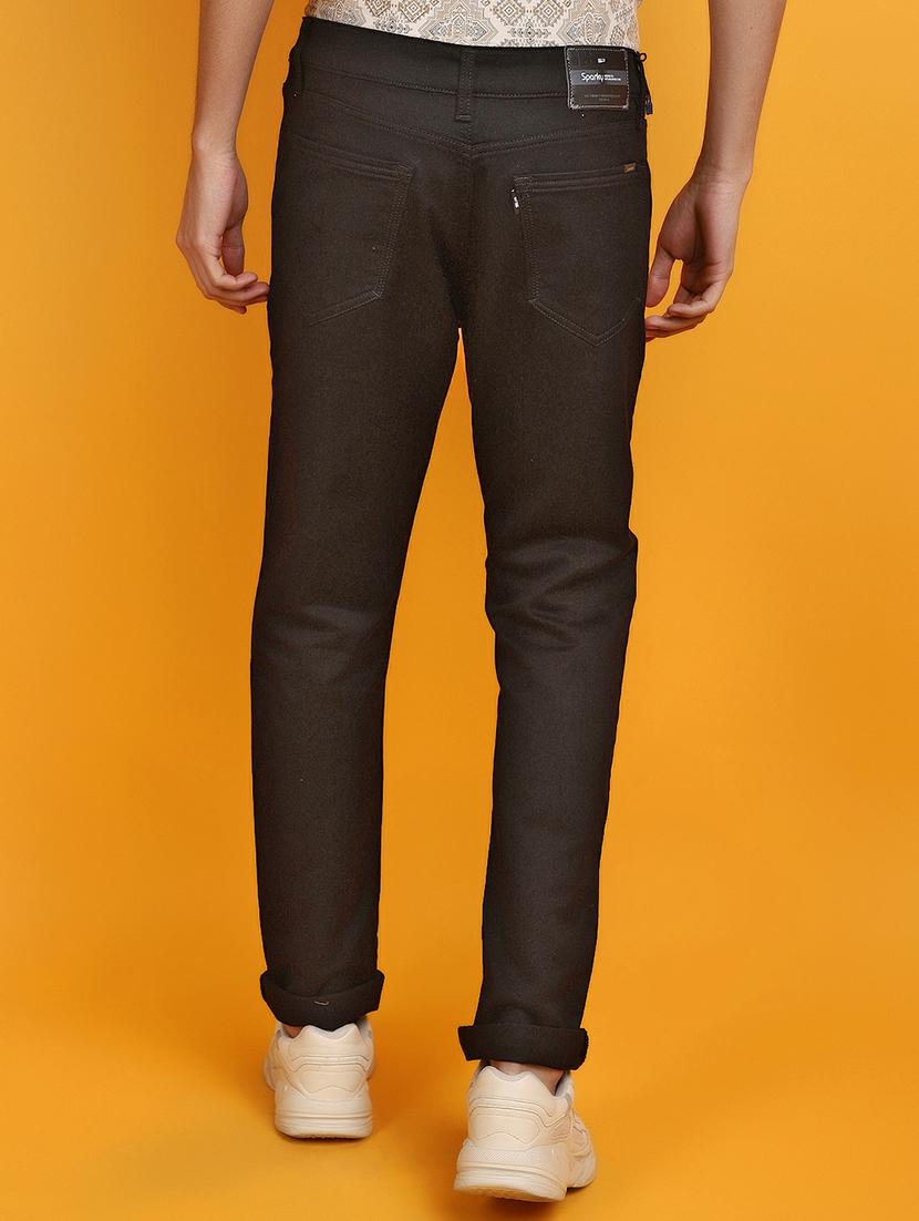 men mid rise plain denim jeans - 20826531 - Standard Image - 2