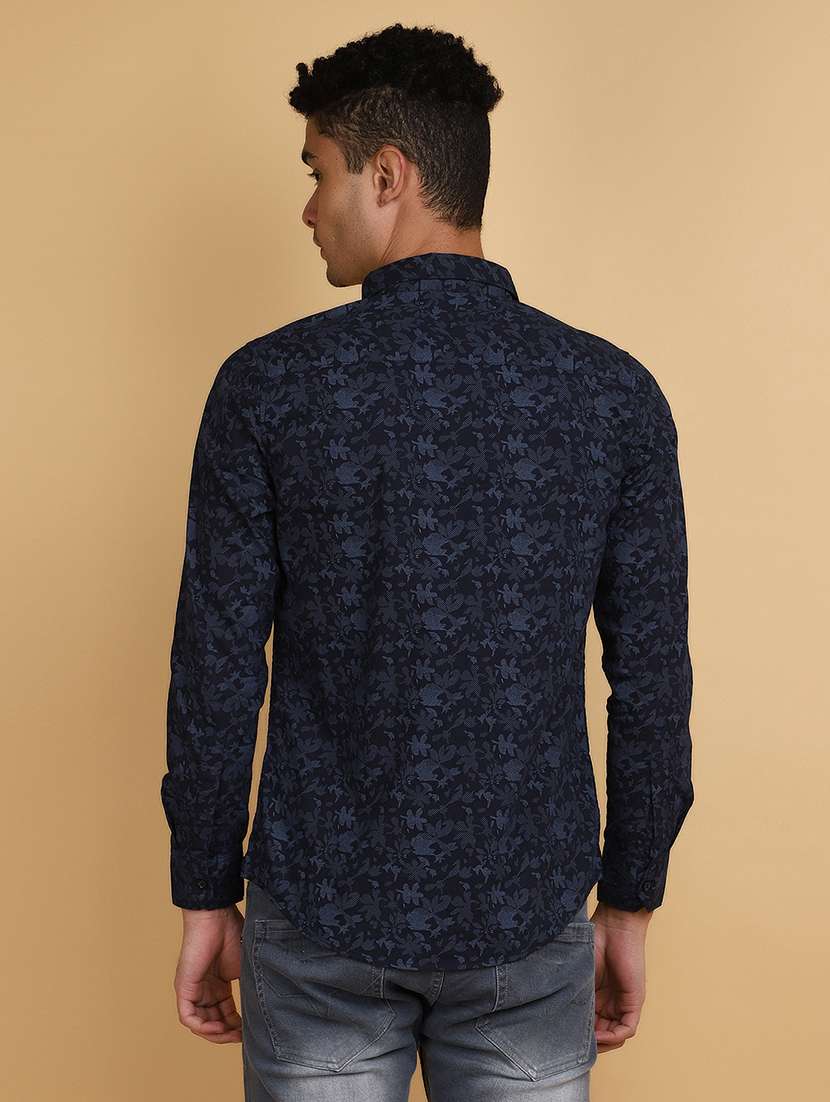blue cotton casual shirt - 20826538 -  Standard Image - 2