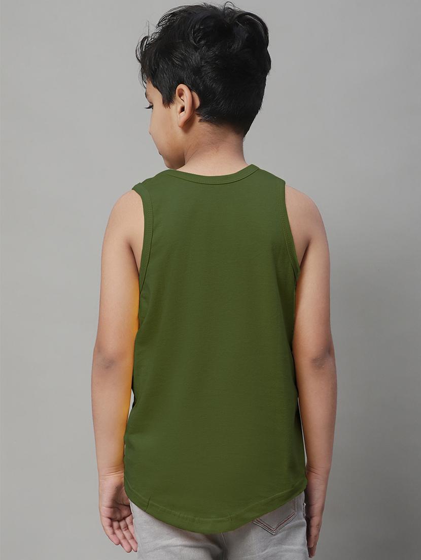 boys typography print cotton vest - 20826809 - Standard Image - 2