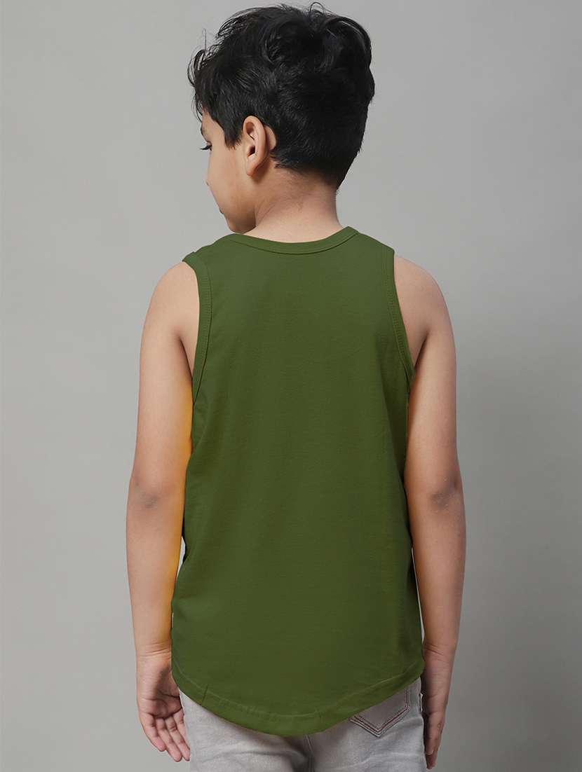 boys typography print cotton vest - 20826844 -  Standard Image - 2