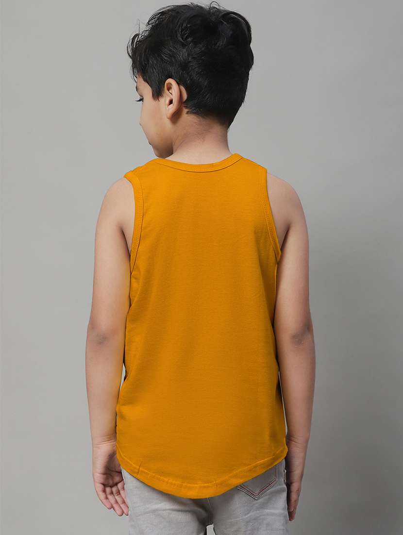 boys typography print cotton vest - 20826846 - Standard Image - 2