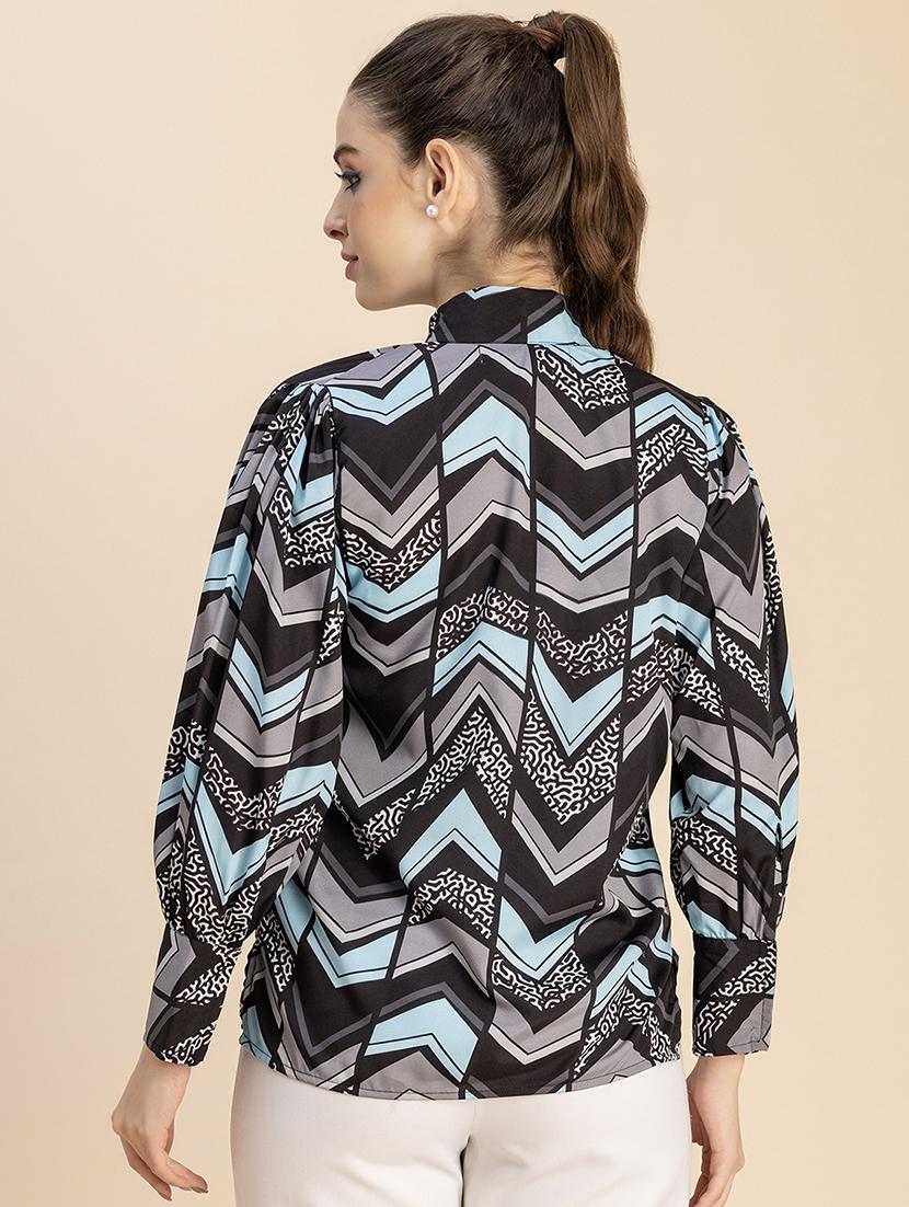 women multicolored printed regular top - 20827745 - Standard Image - 2