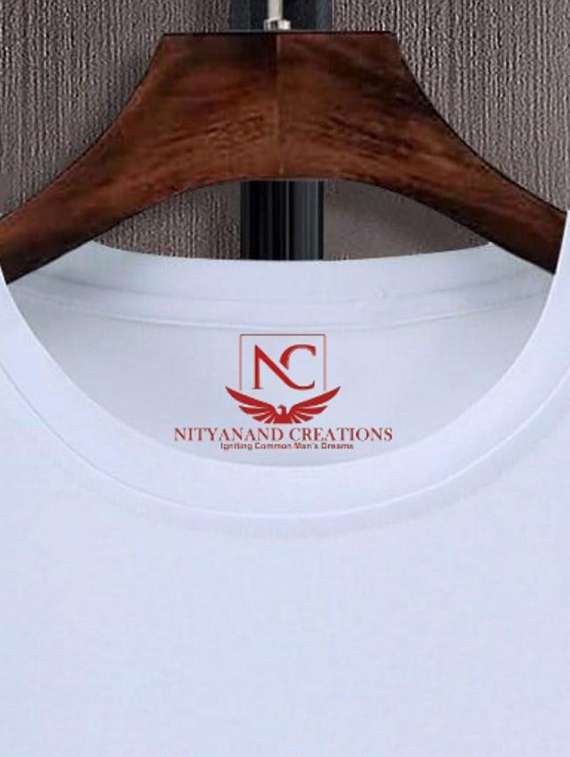 white graphic round neck t-shirts - 20828382 -  Standard Image - 2