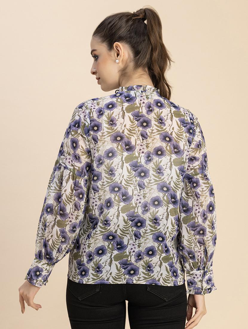 off white floral printed regular to[p - 20828397 - Standard Image - 2