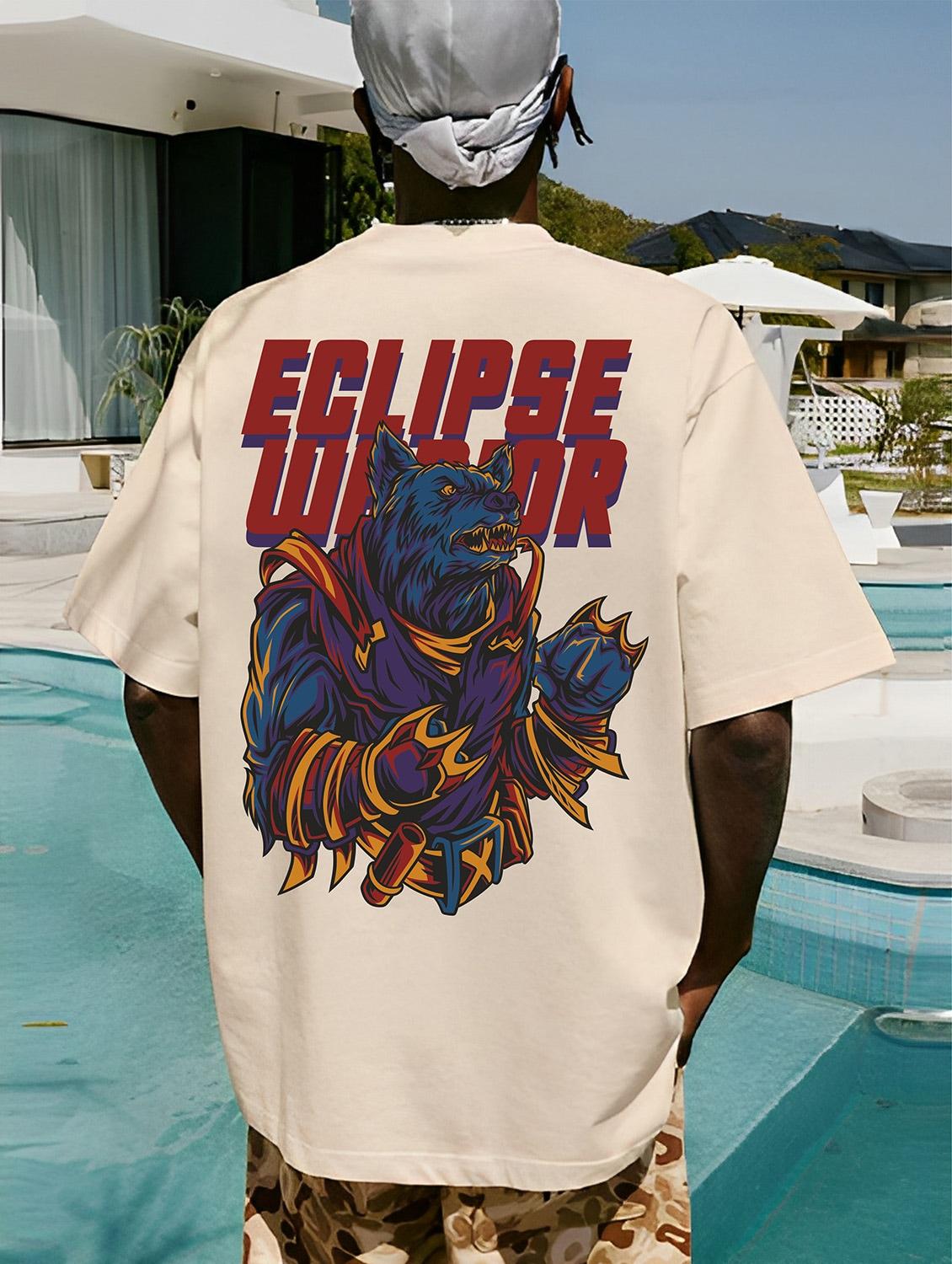 men round neck back printed t-shirt - 20829809 - Zoom Image - 0