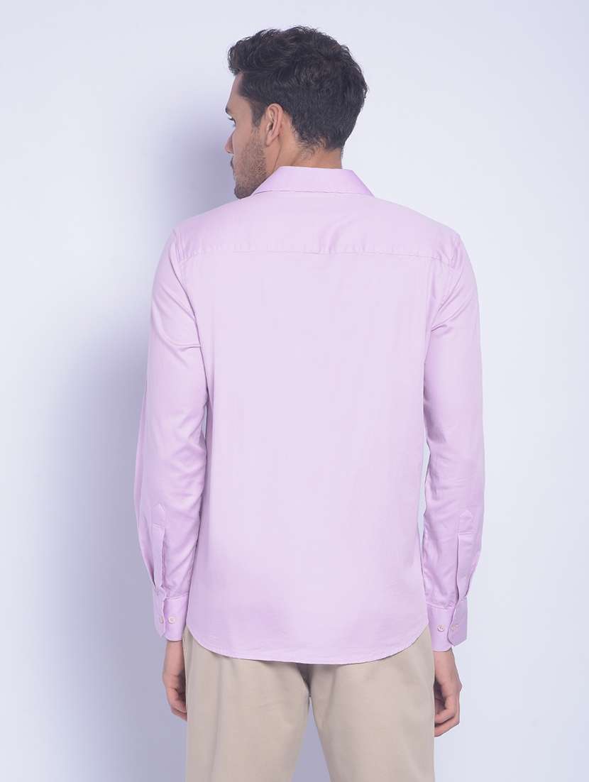 Pink Cotton Casual Shirt - 20829870 -  Standard Image - 2