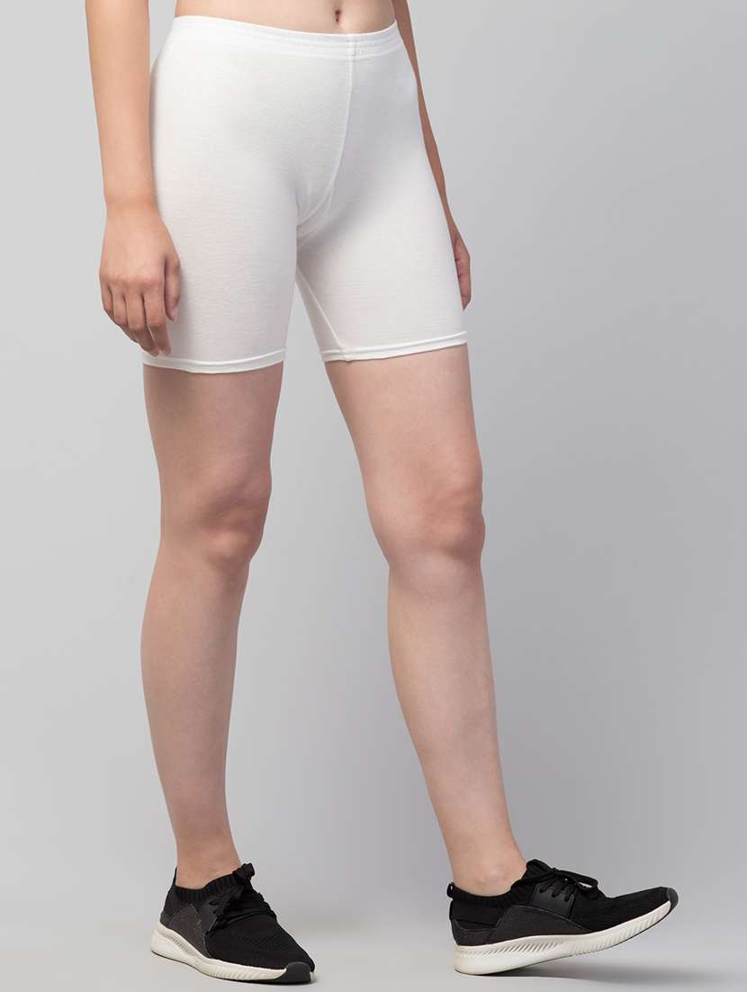 women solid sports shorts - 20830082 - Standard Image - 2