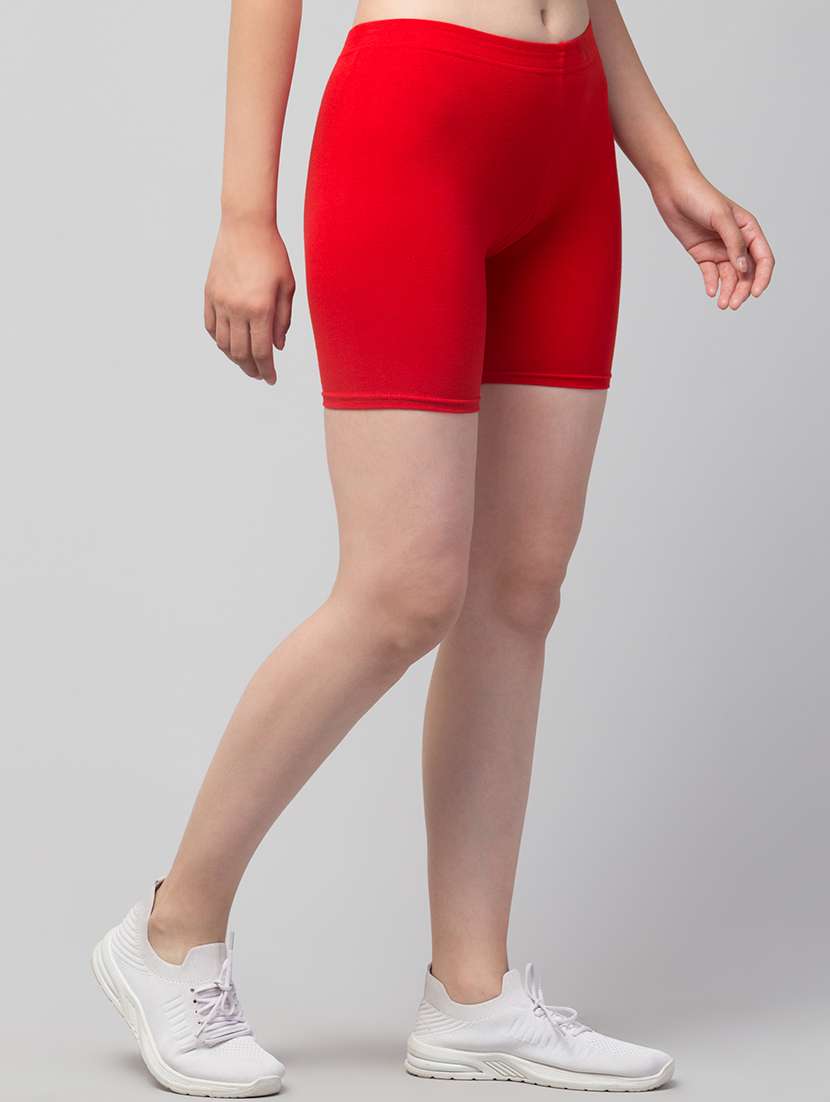 women solid sports shorts - 20830114 -  Standard Image - 2
