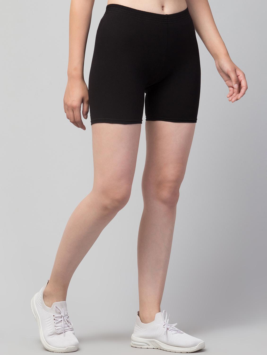 women's pack of 2 solid active wear shorts - 20830246 - Standard Image - 2
