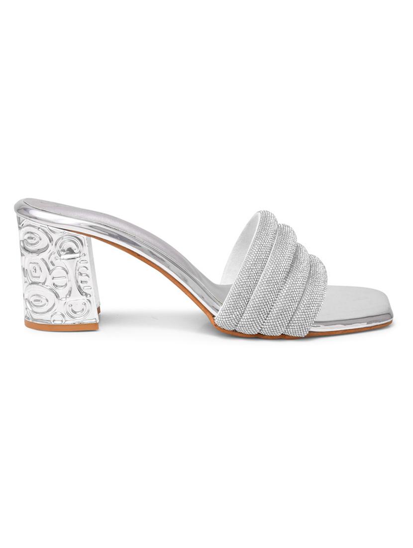 women slip on block heel sandal - 20831299 - Standard Image - 2
