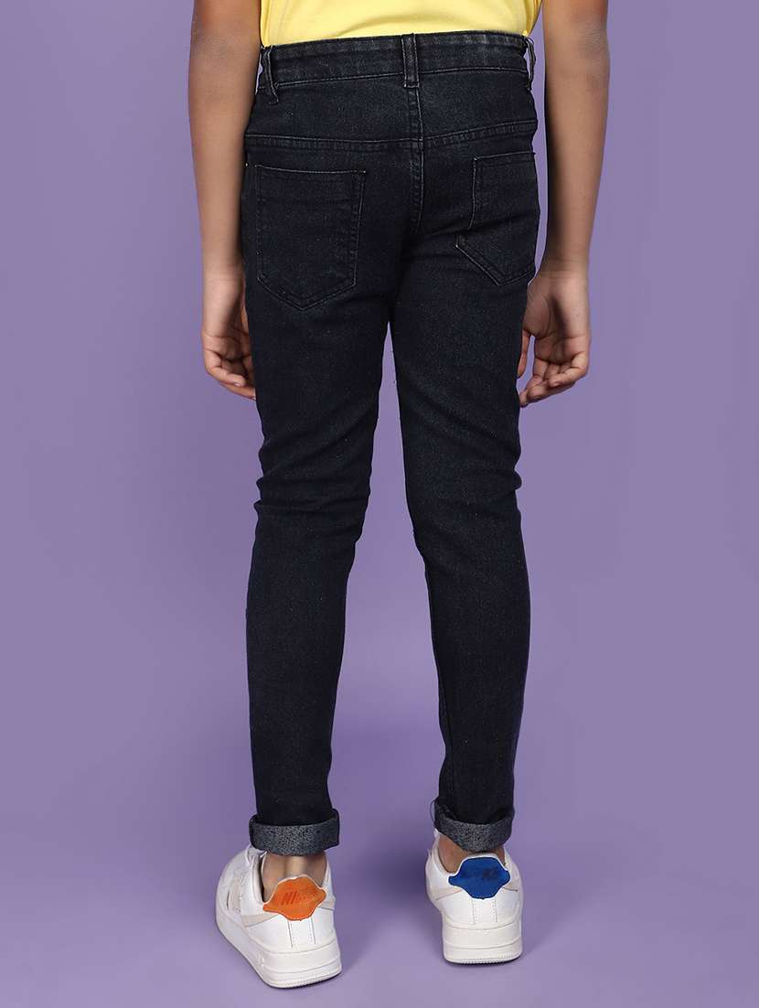 solid black denim jeans - 20831570 -  Standard Image - 2
