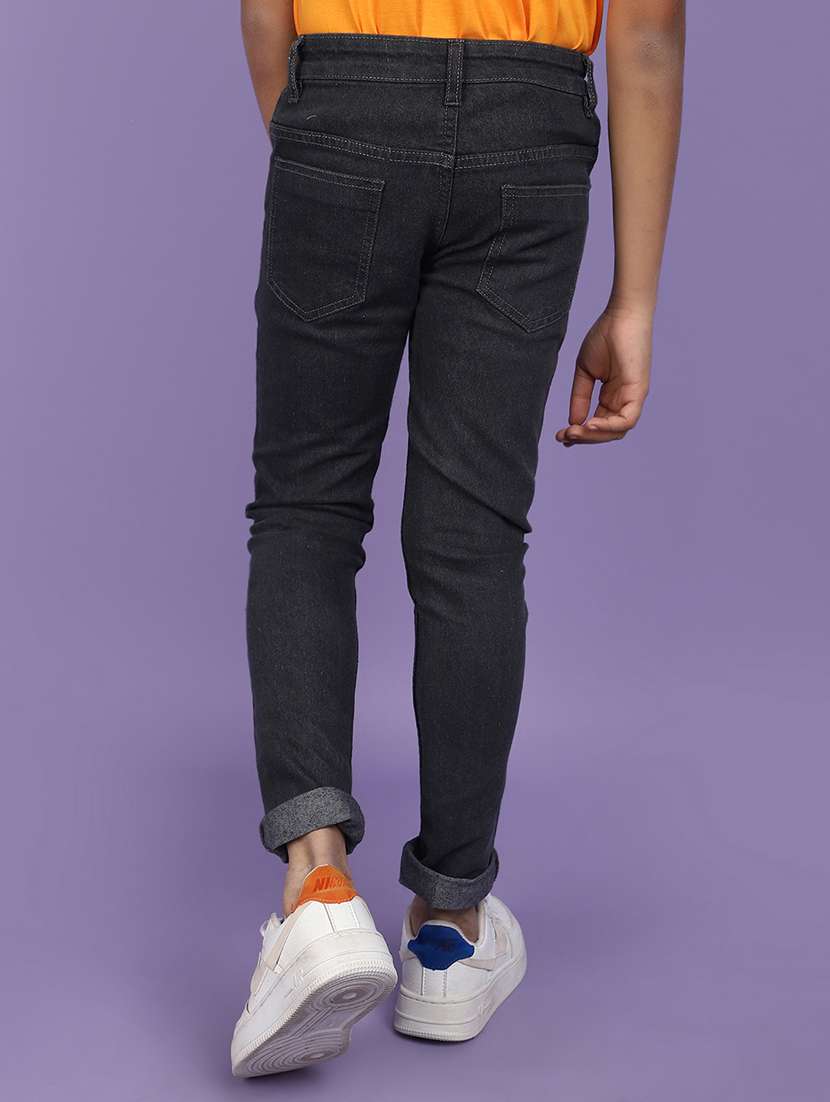 solid grey denim jeans - 20831571 -  Standard Image - 2