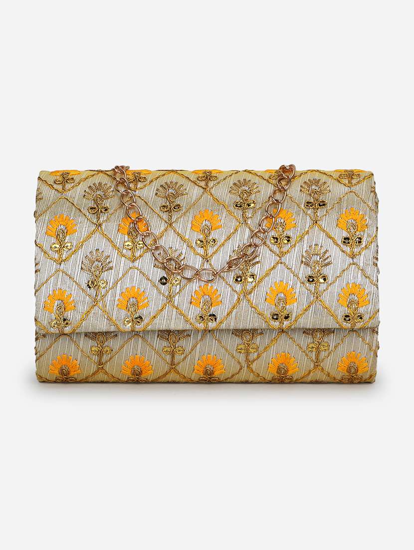 women embroidered ethnic clutch