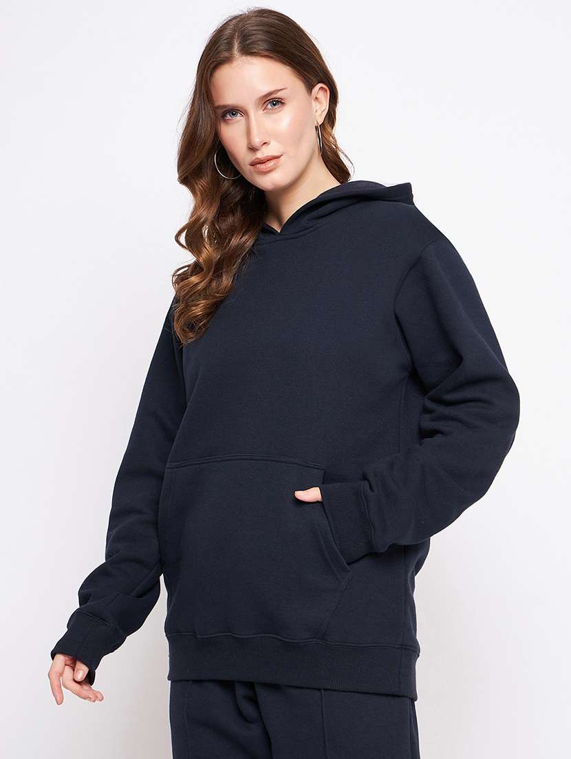 navy blue fleece sweatshirt - 20832101 -  Standard Image - 2