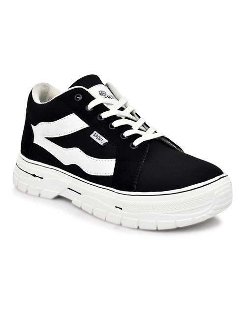 black fabric lace up shoes - 20832114 -  Standard Image - 0