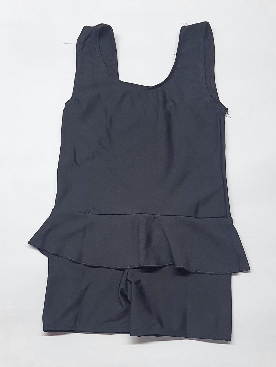 black front print functional swimsuit - 20837352 - Standard Image - 2
