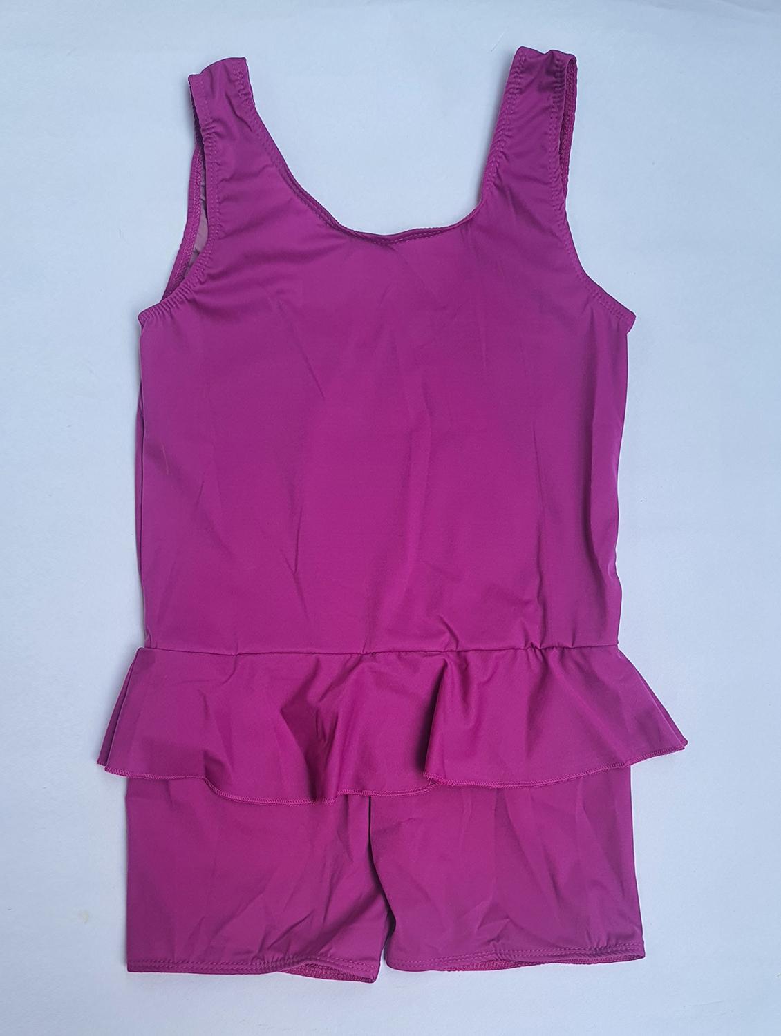 purple front print functional swimsuit - 20837360 - Standard Image - 2