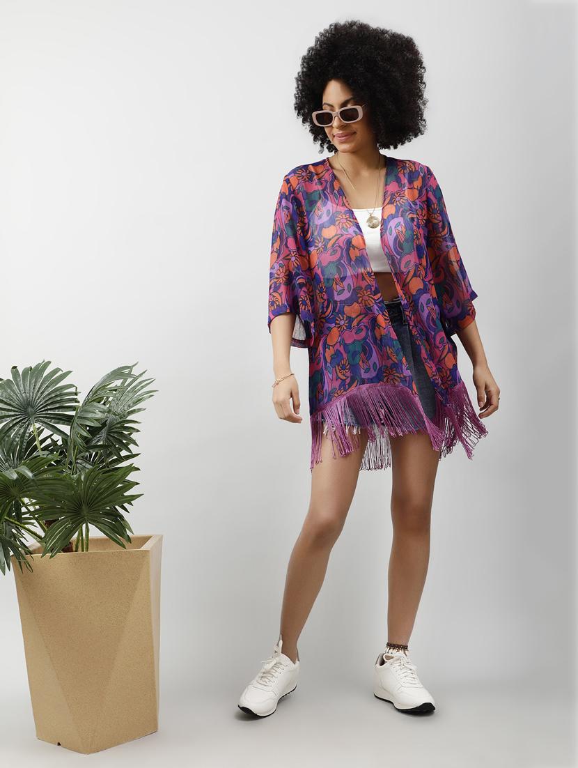 women floral printed regular shrug - 20837661 - Zoom Image - 0