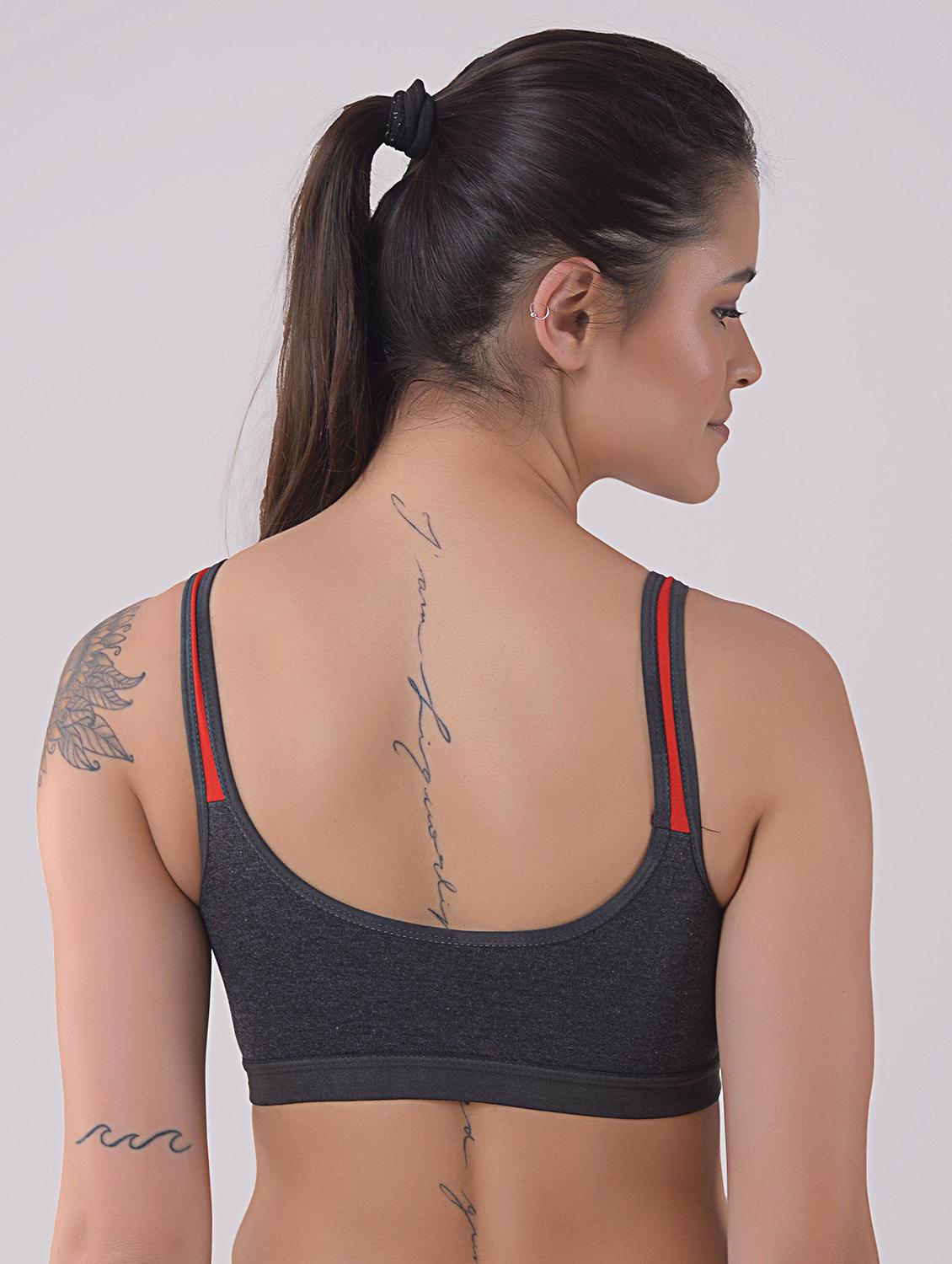 women color block sports bra - 20838719 - Standard Image - 2