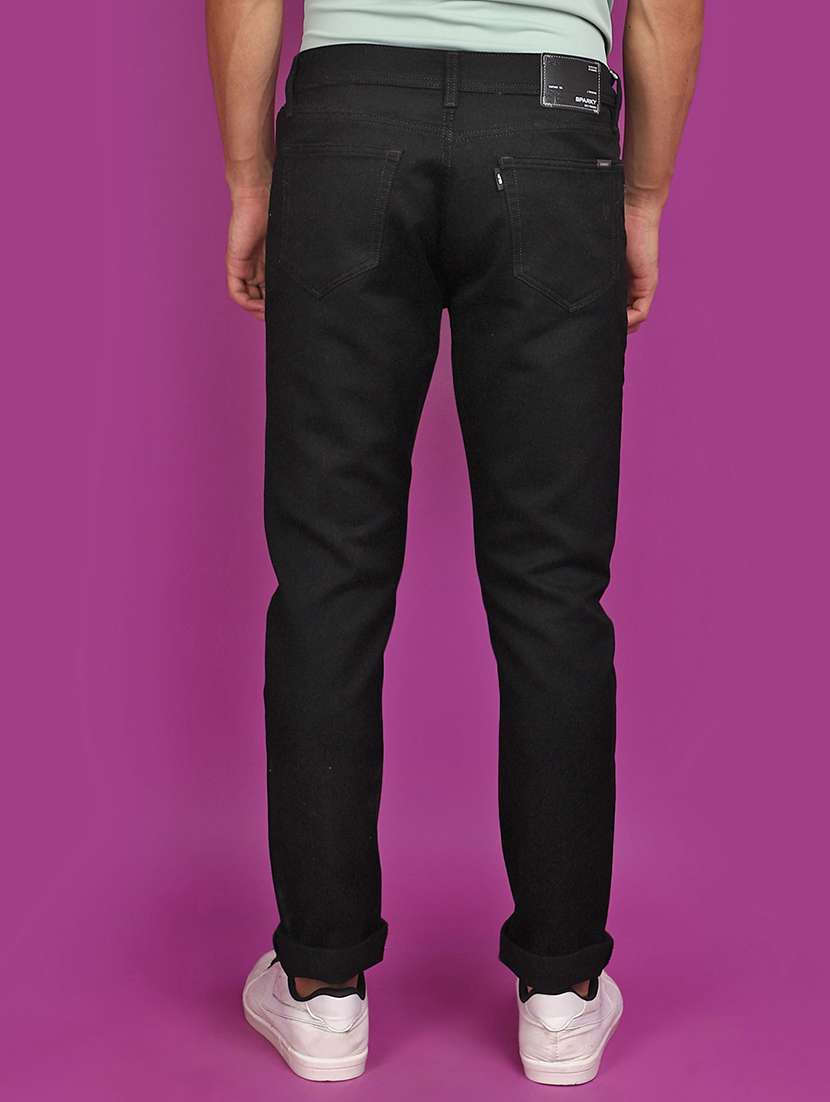 men mid rise plain denim jeans - 20839472 -  Standard Image - 2