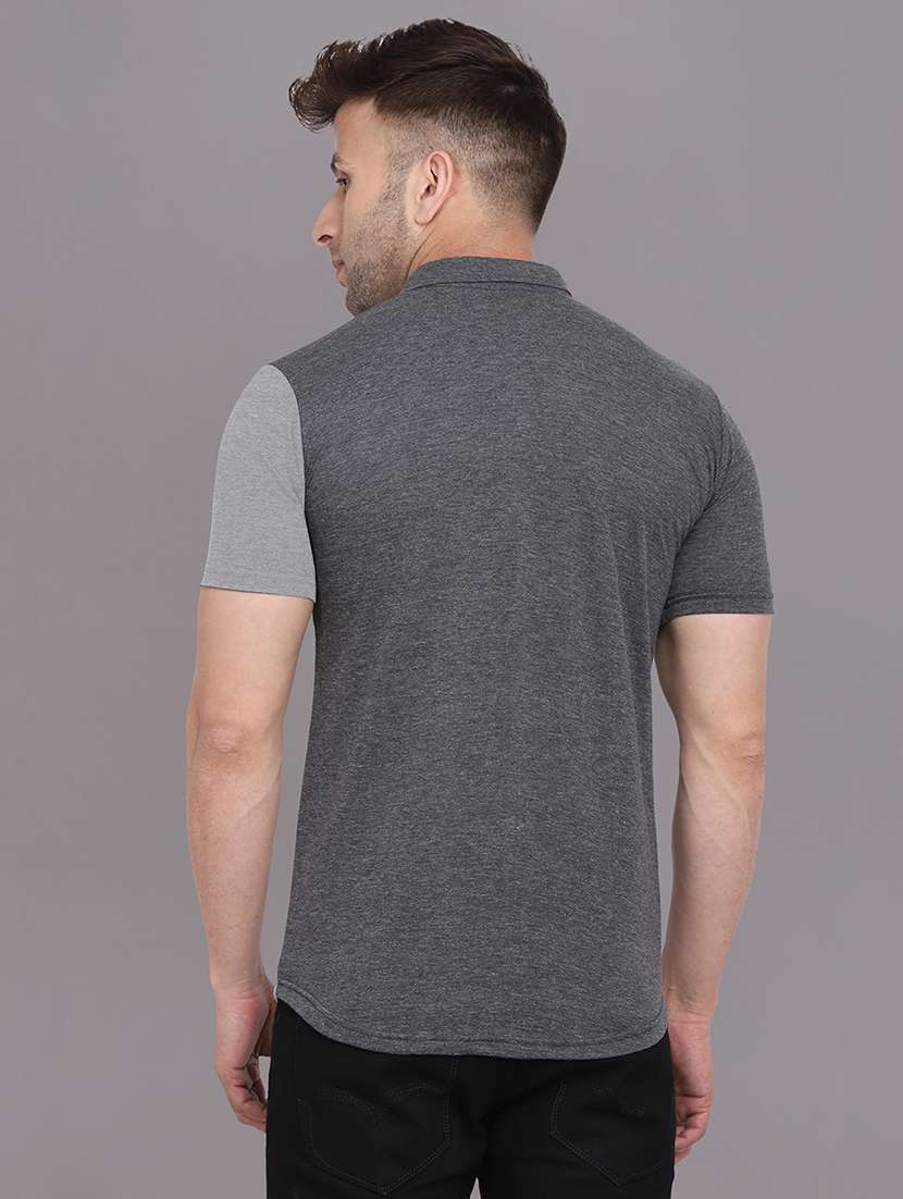 men collared color block casual shirt - 20840657 -  Standard Image - 2