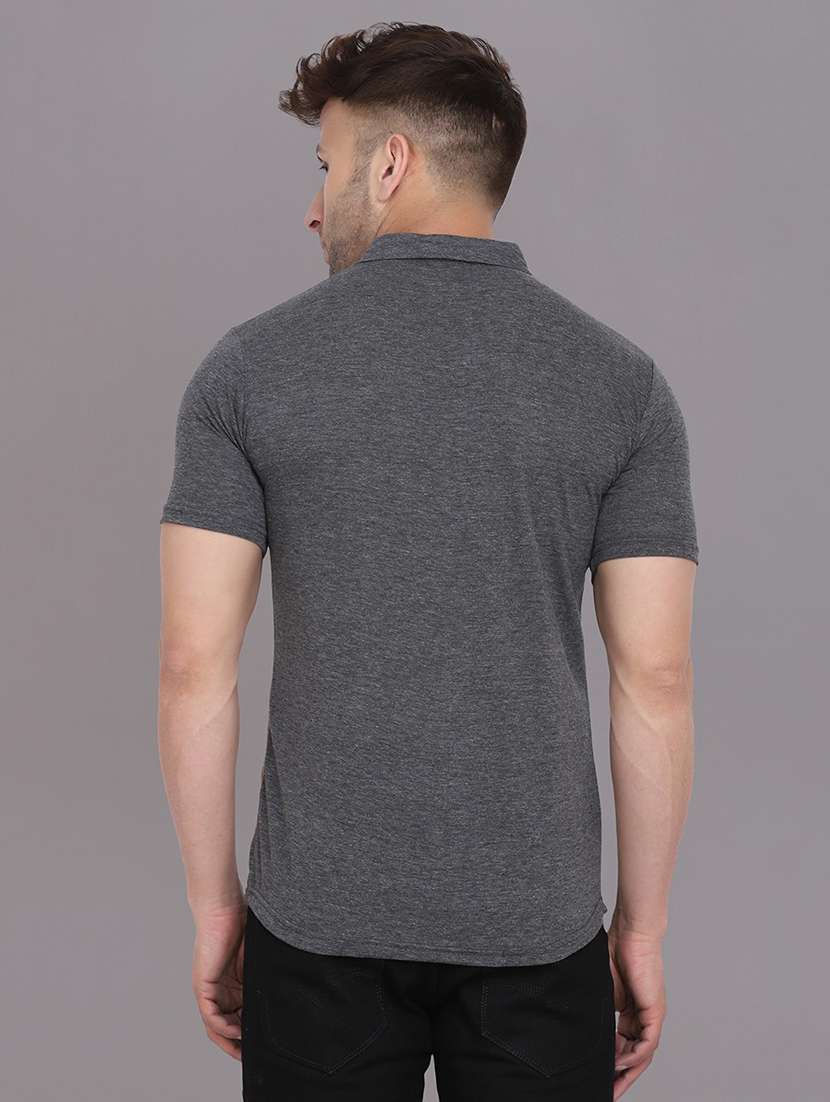 men collared color block casual shirt - 20840662 -  Standard Image - 2