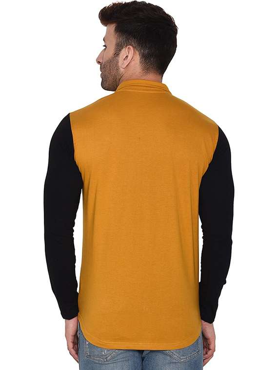 men collared color block casual shirt - 20840733 -  Standard Image - 2