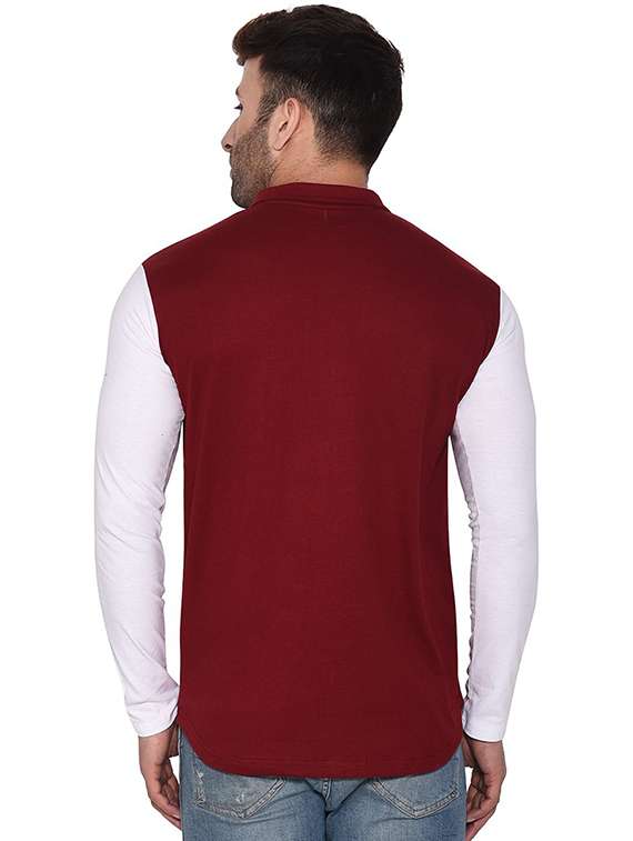 men color block cotton casual shirt - 20840737 -  Standard Image - 2