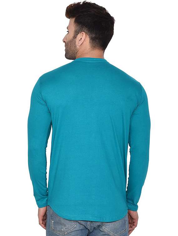 men mandarin neck placement printed casual shirt - 20840800 -  Standard Image - 2