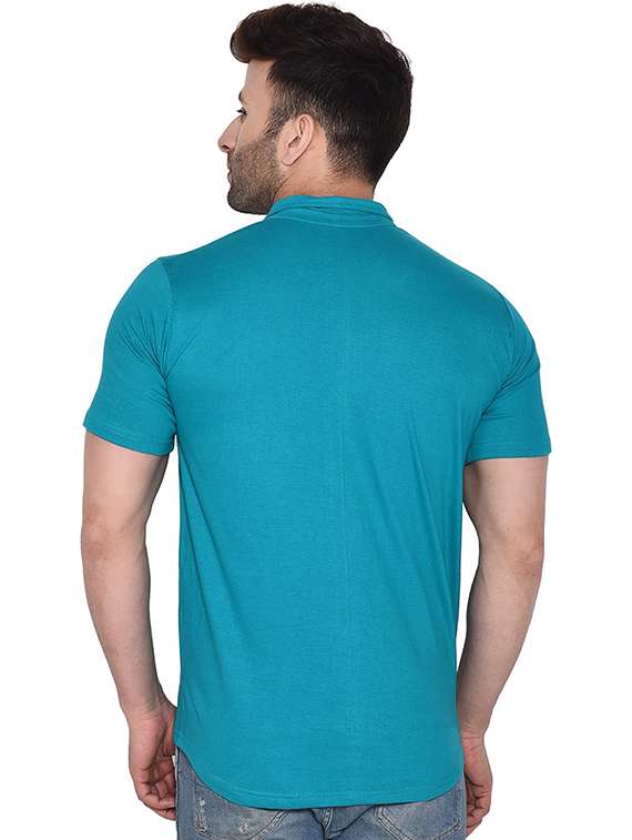 men placement print cotton t-shirt - 20840830 -  Standard Image - 2