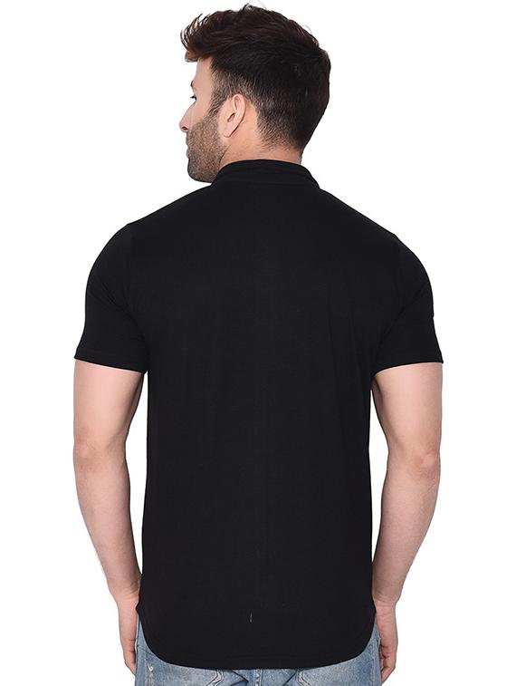 men collared placement printed casual shirt - 20840838 - Standard Image - 2