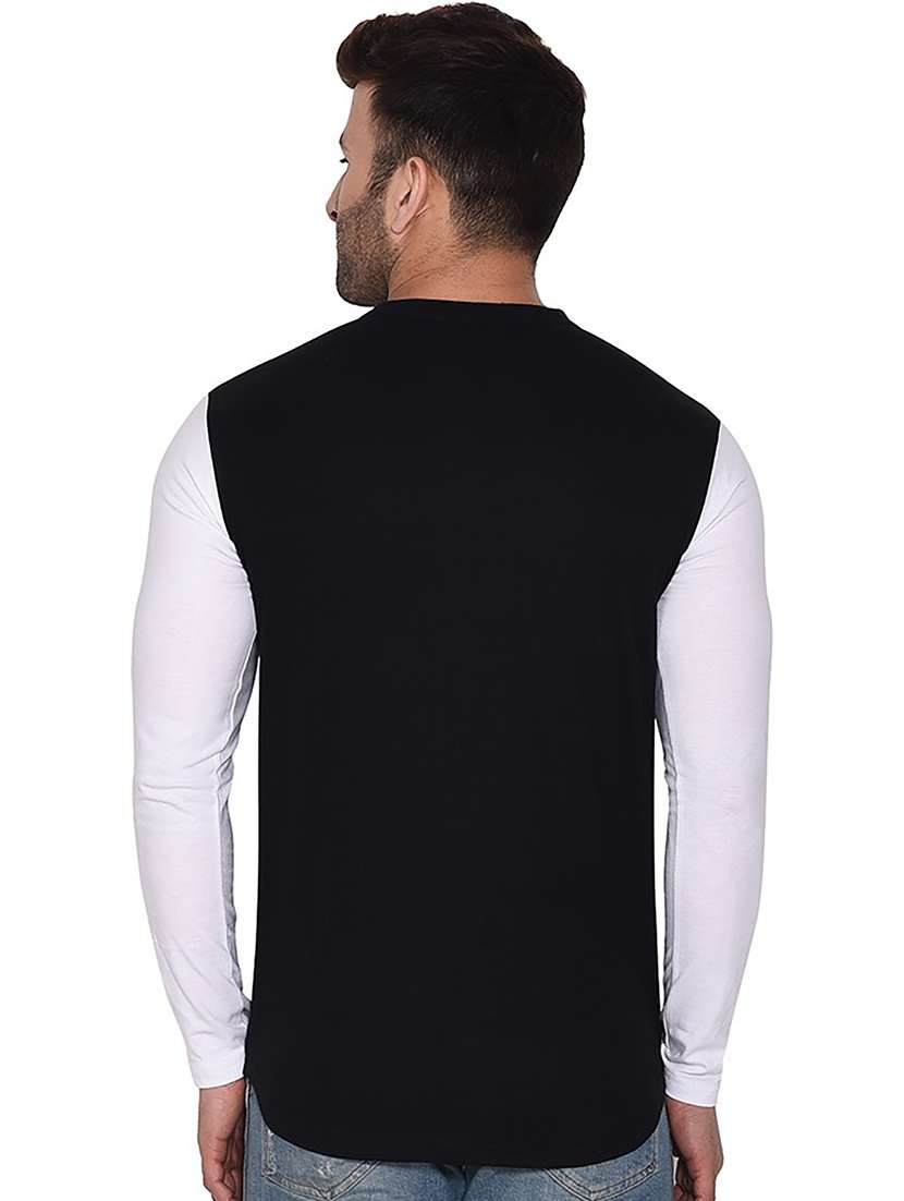 solid black & white detailed casual shirt - 20840988 -  Standard Image - 2