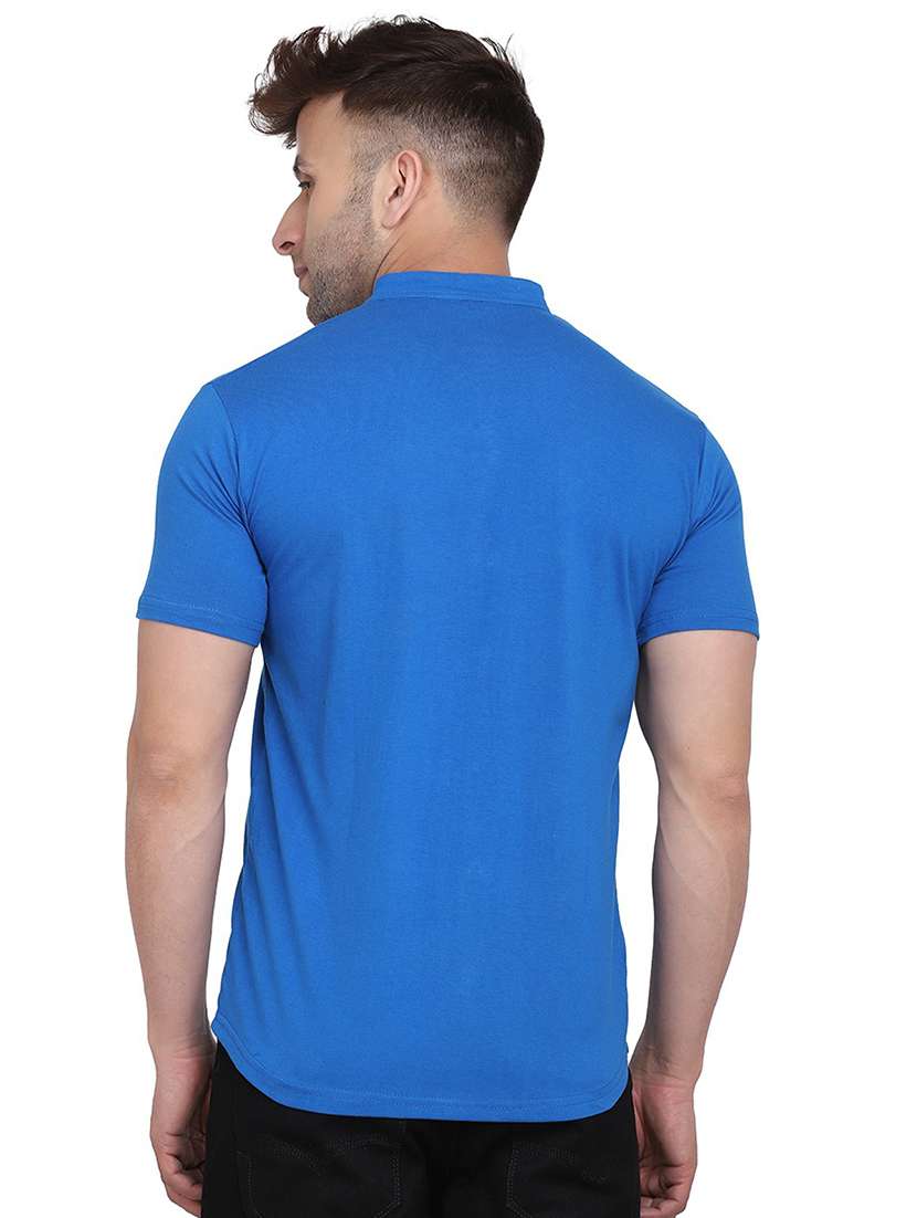 blue cotton blend casual shirt - 20841003 -  Standard Image - 2