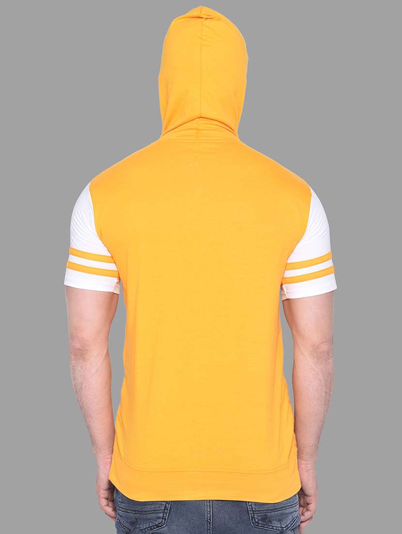 yellow color block t-shirt - 20841270 - Standard Image - 2