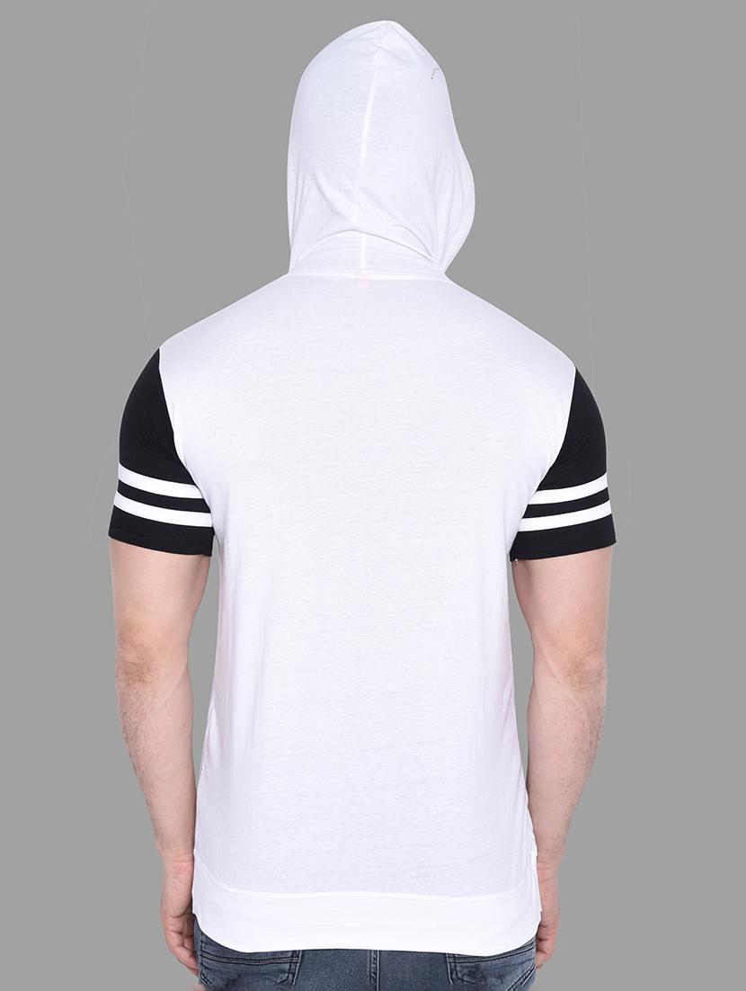 men zip-front regular fit hooded t-shirt - 20841284 - Standard Image - 2
