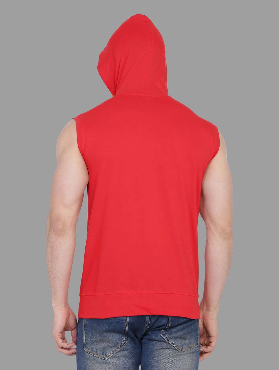 Hooded Neck Zip Up T-shirt - 20841294 -  Standard Image - 2