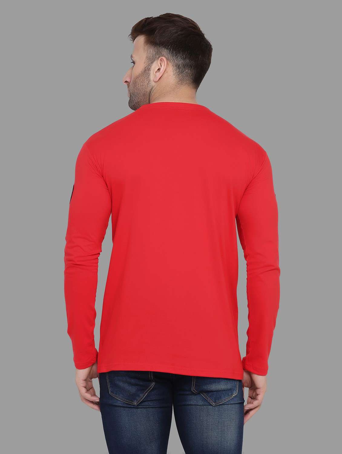 v neck solid t-shirt - 20841300 -  Standard Image - 2