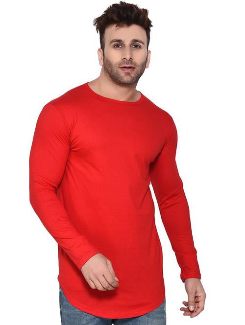 round neck solid t-shirt - 20841365 - Standard Image - 0