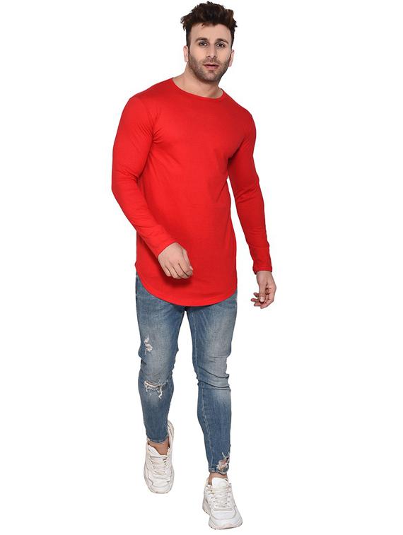 round neck solid t-shirt - 20841365 - Standard Image - 2
