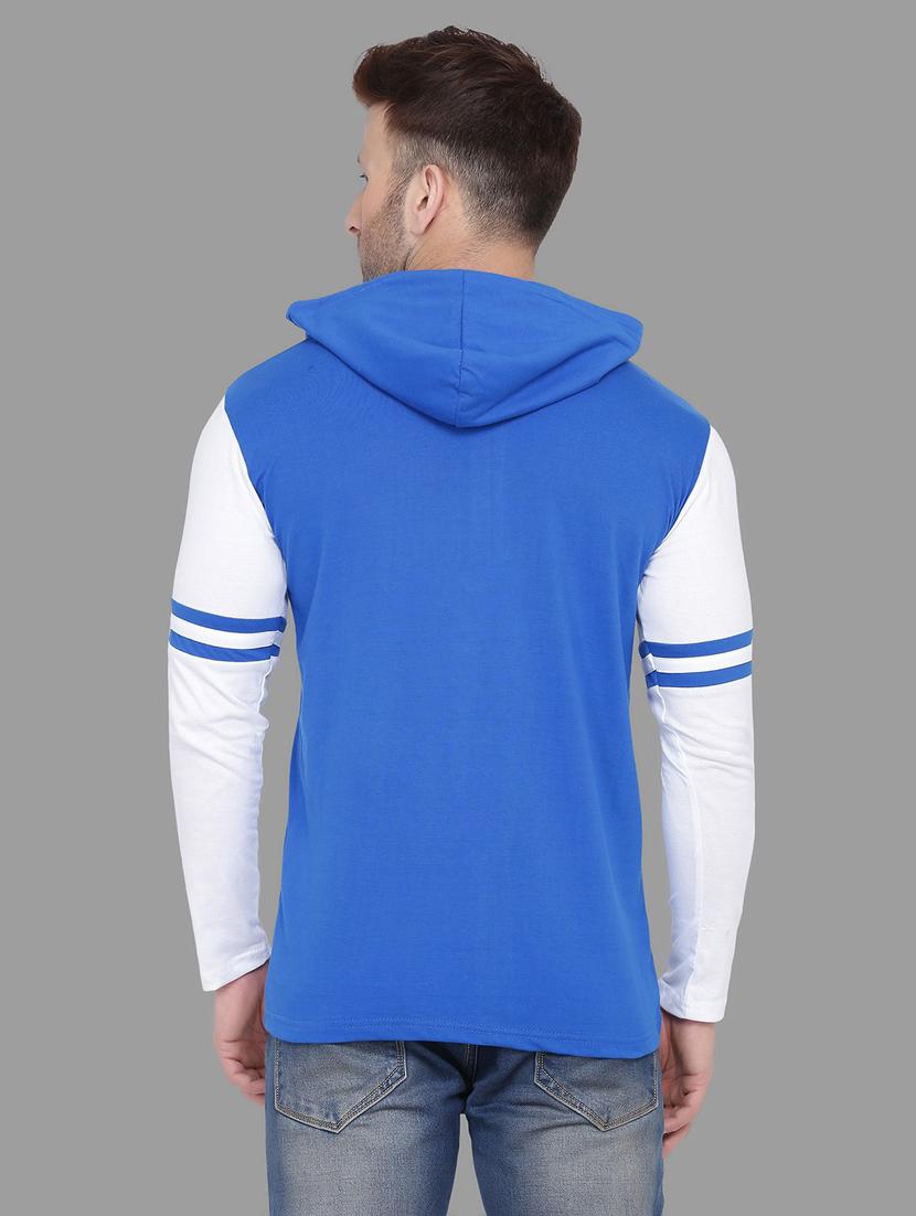 hooded neck color block t-shirt - 20841372 - Standard Image - 2