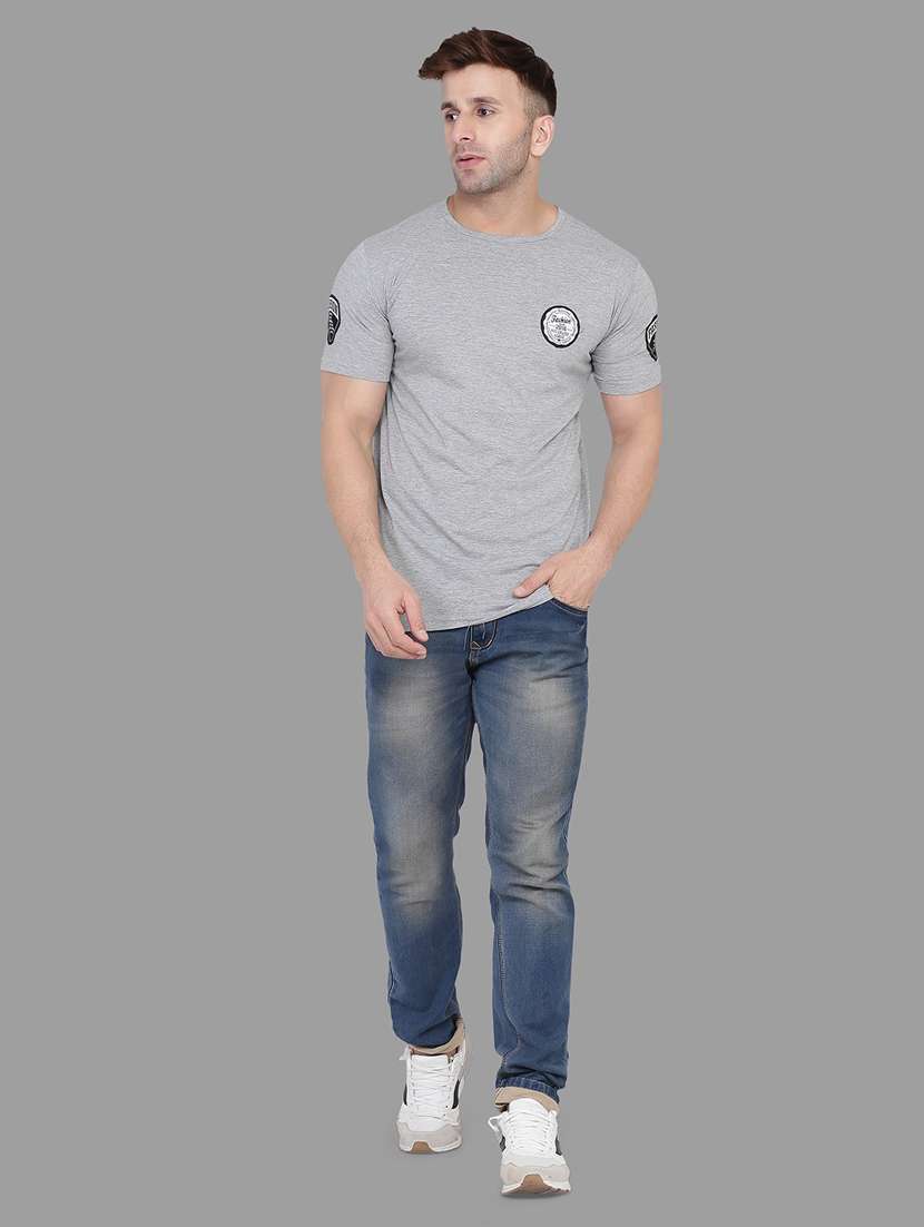 men solid round neck t-shirt - 20841377 -  Standard Image - 2