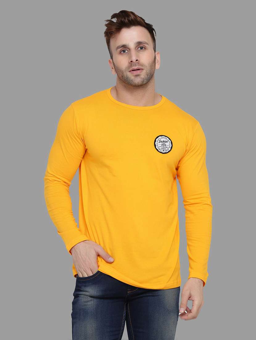 round neck solid t-shirt - 20841381 - Zoom Image - 0