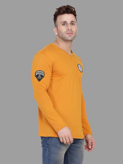 v neck solid t-shirt - 20841383 - Standard Image - 0