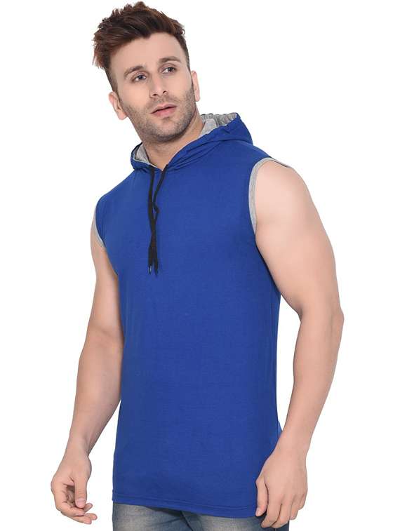 blue cotton blend t-shirt - 20841454 -  Standard Image - 2