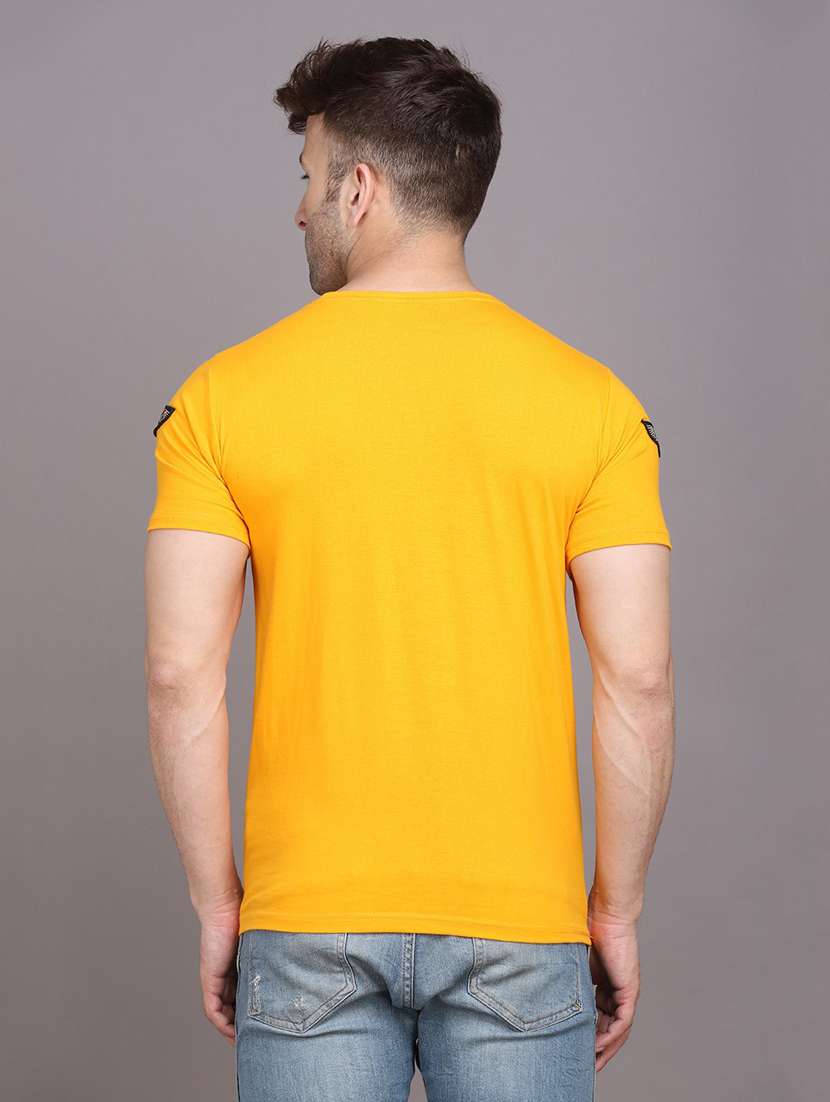 yellow cotton blend t-shirt - 20841483 -  Standard Image - 2