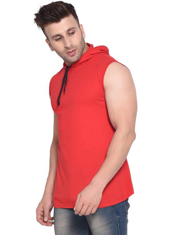red cotton blend t-shirt - 20841486 -  Standard Image - 2