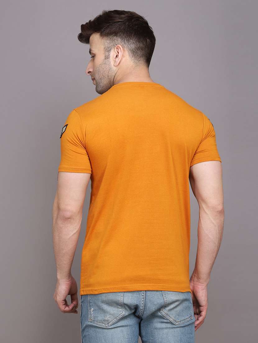 Men Solid Short Sleeve T-shirt - 20841509 -  Standard Image - 2